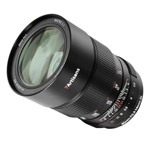 Image of 7artisans 60mm F2.8 II Sony E mount Macro Lens 2:1 Magnification Full Frame Manual Focus Camera Lens Black