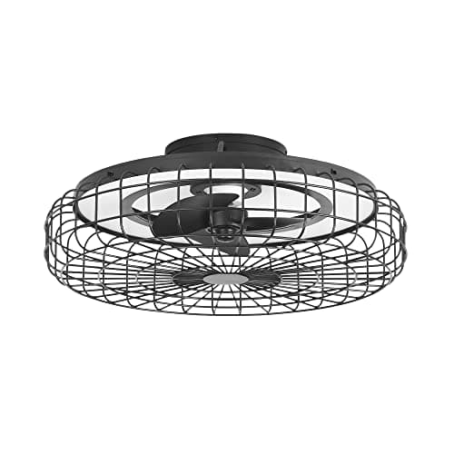 Image of FORLIGHT Merak LED Ceiling Fan Black, Sandblasted, Tw 2700-6000K, IP44