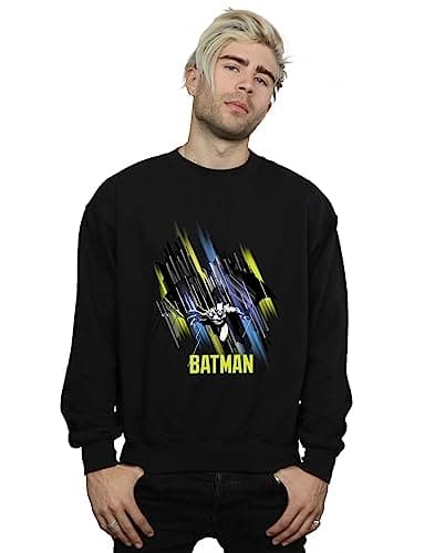 Image of DC Comics Men's Batman Harley Quinn Logo Sweatshirt Black XX-Large