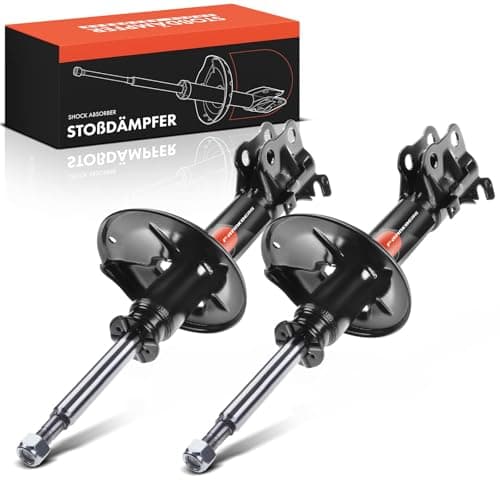 Image of Frankberg 2x Shock Absorber Strut Front Left Right 484mm Gas pressure Compatible with Starlet P9 Paseo Coupe L5 Paseo Cabriolet L5 Replace# 230211,333210