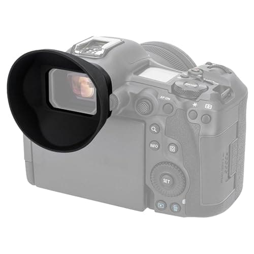 Image of JJC Large Round Silicone Eyepiece for Canon EOS R5 Mark II Replaces Canon ER-kE Eyecup