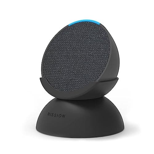 Image of Echo Pop | Full sound compact Wi-Fi and Bluetooth smart speaker with Alexa, Charcoal + Made for Amazon Battery Base for Echo Pop, Charcoal