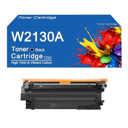 Image of W2130A Toner Cartridge Replacement for HP Color LaserJet Enterprise 5700dn 5800dn 6700dn 6701dn 6800dn 6801dn Printers, High-Definition Printing,W2130A -Black