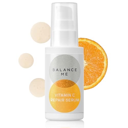 Image of Balance Me Repair Vitamin C Serum 30ml, Hydrating Serum with Hyaluronic Acid and Collagen, Treatment for Hyperpigmentation, Dark Spots and Wrinkles