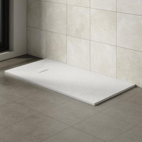 Image of Aquariss 1700x900mm SMC Anti Slip Shower Base Tray Rectangular for Shower Enclosure White