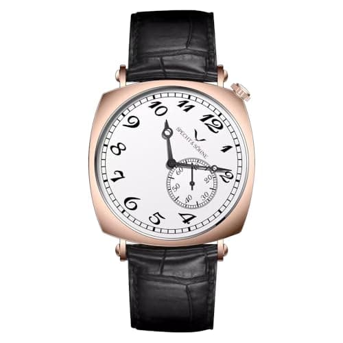 Image of Specht & Söhne 1921 Vintage Watch for Men 38MM Seagull Automatic Watches Sapphire Crystal Stainless Steel Wristwatch Waterproof, Color-3