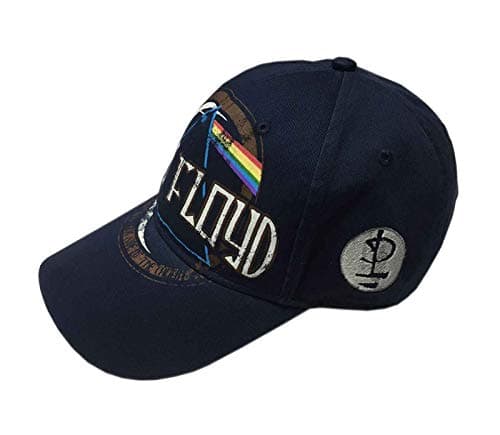 Image of Pink Floyd Unisex Baseball Cap Dark Side of The Moon Album Navy Blue