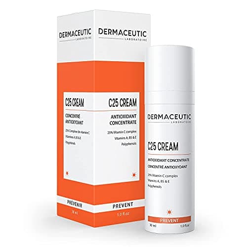 Image of Dermaceutic C25 Cream - Antioxidant Day Cream with Vitamin C, Vitamin E, Vitamin B5, Vitamin E and Polyphenols - Protective face moisturizer for improved complexion and radiant skin - 30ml