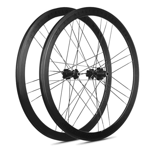Image of FKXSXAZ 700C Road Bike Wheelset 30/40mm Depth Aluminium Alloy Front Rear Bicycle Wheel Set C/V Brakes 16/21H For 7-12Speed