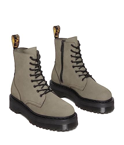 Image of Dr. Martens 31296059 8 Eye Boot Men Nickel Grey Milled Nubuck Wp UK 4