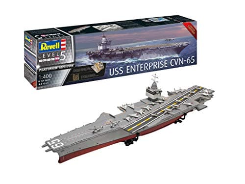 Image of Revell 05173 USS Enterprise CVN-65 Platinum Edition 1:400 Scale Model kit, Unpainted