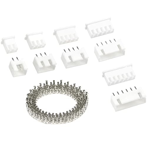 Image of 630 PCS 2.54mm JST-XH 2/3/4/5/6 Pin Housing Connector Adapter Plug,2/3/4/5/6 Pin Housing Adapter Cable Connector Socket Male and Female,Crimp DIP Connector Pins