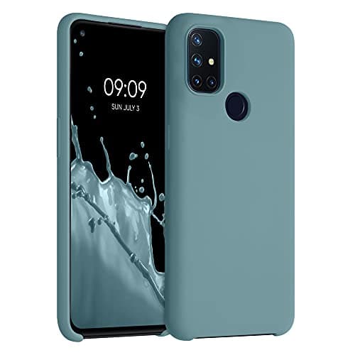 Image of kwmobile Case for OnePlus Nord N10 5G Case - Soft Cover - Shockproof Silicone - Wireless Charging Arctic Night