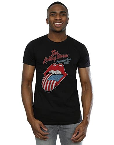 Image of Rolling Stones Men's American Tour 81 T-Shirt Medium Black