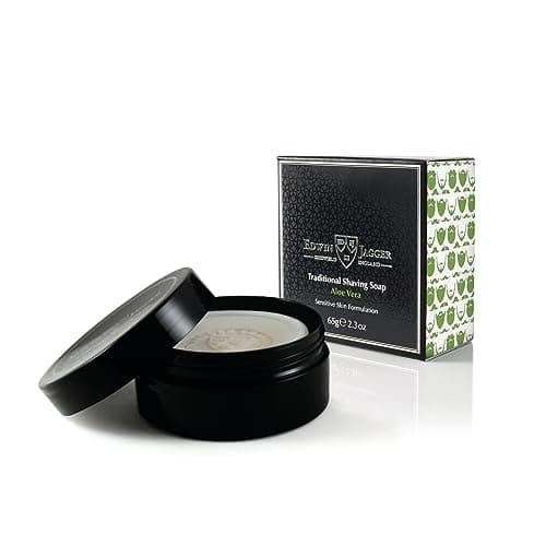 Image of Edwin Jagger 99.9% Natural Shaving Soap (aloe Vera) In 65g Travel Tub Ssavt