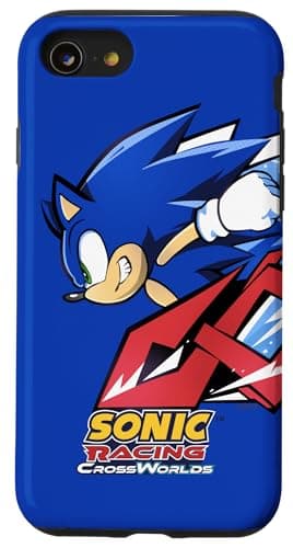 Image of Sonic Racing CrossWorlds - Sonic Decal Case for iPhone SE (2020) / 7/8