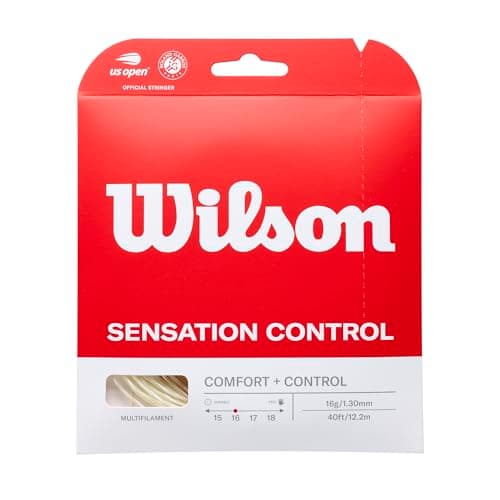 Image of Wilson Unisex's Tennis Racket Sensation Control String Reel-Transparent/Natural
