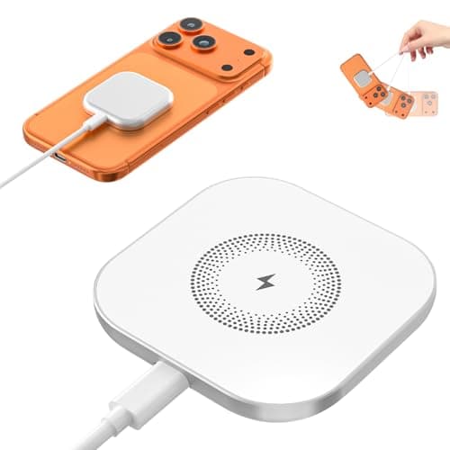 Image of Magnetic Wireless Charger, Fast Apple Mag-Safe Charger for iPhone 17/16/15/14/13/12 Series, Wireless Magnet Mag Safe Charging Pad for AirPods 3/2/Pro, Strong Magnetic Charging Pad
