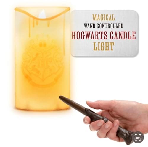Image of Paladone Hogwarts Candle Light with Wand Remote Control, Officially Licensed Harry Potter Merchandise
