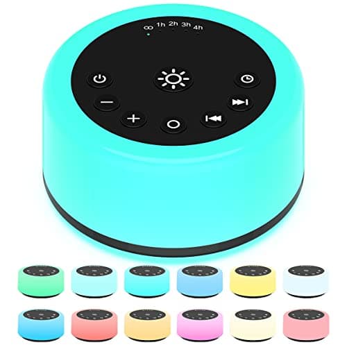 Image of Soother Sleep Sound Machine Night Light White Noise Machine with 30 Soothing Sounds & 12 Color Night Lights for Baby Kids Adults Brown Noise Machine with Timer & Continuous Play for Home Travel Office