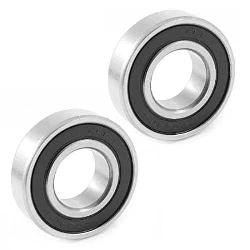 Image of sourcingmap 6004RS 42mm Outer 20mm Inner Single Row Deep Groove Ball Bearing 2 Pcs