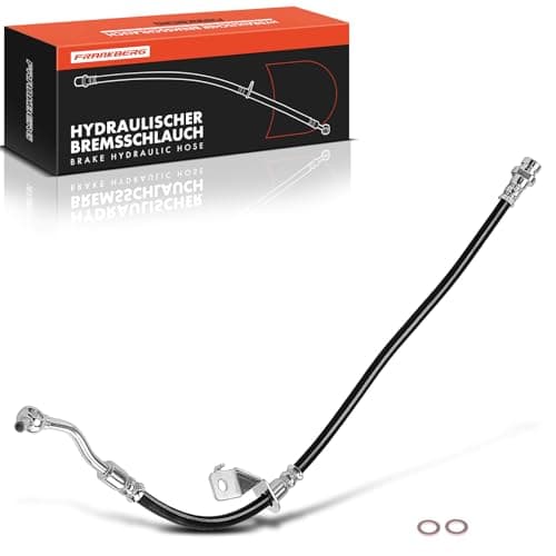 Image of Frankberg Brake Hose Brake Hydraulic Hose Front Axle Right Driver Side Compatible with iX35 EL ELH LM 1.6L-2.4L 2010-2015 Sportage SL 1.6L 1.7L 2.0L 2010-2022 Replace# 587322S100