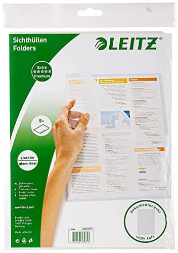 Image of Leitz L : Folder Premium A4 PVC A4 150 µ 5 pcs tr