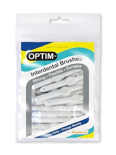 Image of Stoddard OPTIM Interdental Brushes Pack of 25 White 0.35 mm Size 00
