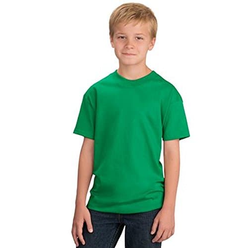 Image of Star and Stripes Kids T Shirt, 100% Cotton Plain Children Kelly 3/4 YRS