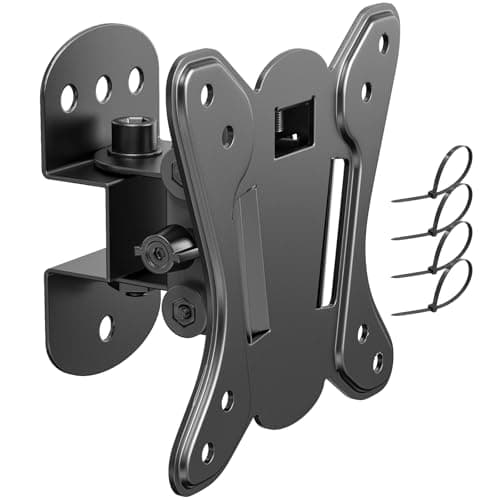 Image of PUTORSEN 13-30 inch TV Wall Bracket, Tilt Swivel Wall TV bracket for LCD LED Screens & Monitors, TV Monitor Wall Mount, VESA 75x75/100x100mm, Max Load 55lbs, Black