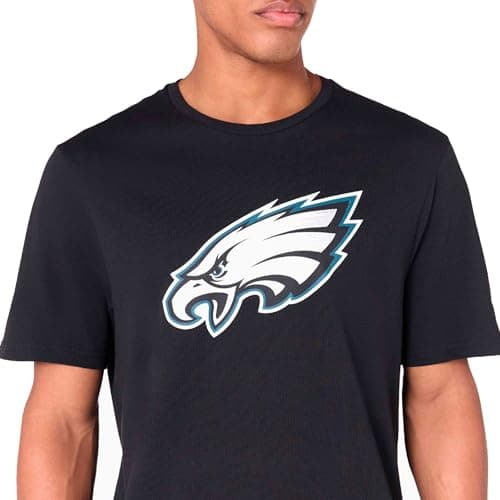 Image of New Era Philadelphia Eagles NFL Team Logo Black T-Shirt