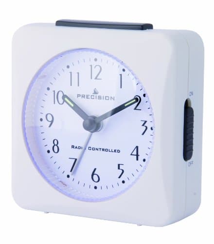 Image of Precision PREC0050 Radio Controlled Alarm Clock, White