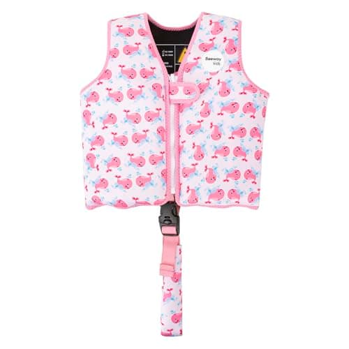 Image of BEEWAY Swim Vest - Swim Jacket for Kids (Up to 3yrs) / Buoyancy Aid for Swimming with Removeable Floats and Safety Strap & Buckle