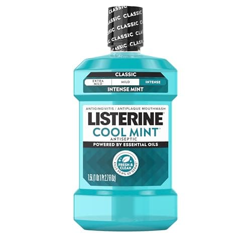 Image of Listerine Antiseptic Mouthwash, Cool Mint, 1.5 L