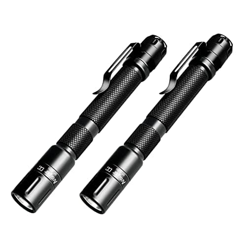 Image of Ansyper CC Pen Light Flashlight 3 Modes Mini Small Flashlights Tactical LED Powerful High Lumens with Clip,Slim Portable Pocket Compact Torch for Emergency Inspection AAA Battery Water-Resistant