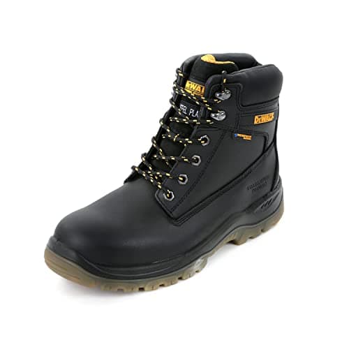 Image of DEWALT Titanium Men's Waterproof, Leather, Steel Safety Toe Work Boot, Black UK 10