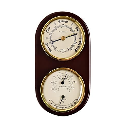 Image of Wm. Widdop Wooden Barometer, Thermometer & Hygrometer