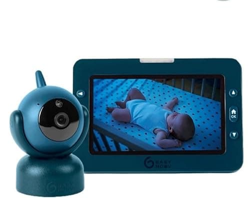 Image of Babymoov Baby Monitor with Camera Yoo Master+ HD – 5" Display, 360° Camera, Night Vision & Zoom, VOX Mode, Two-Way Audio, Temperature Display, 8 lullabies, 300 m Range, Connects to 4 Cameras