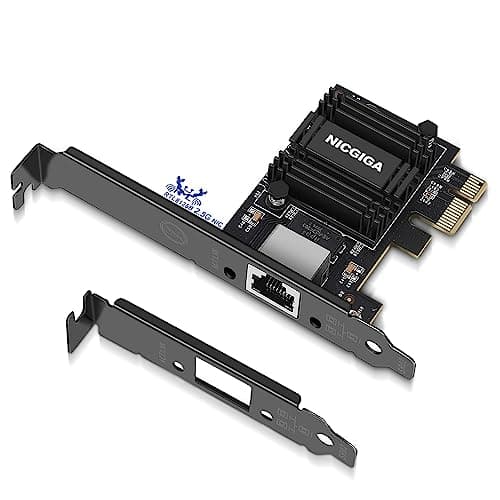 Image of NICGIGA 2.5G Base-T PCIe Network Adapter, Realtek RTL8125B 2.5Gbps/1Gbps/100Mbps PCI Express Gigabit Network Card Convert to Ethernet RJ45 LAN Port for Gaming/Office, Support Windows/Linux
