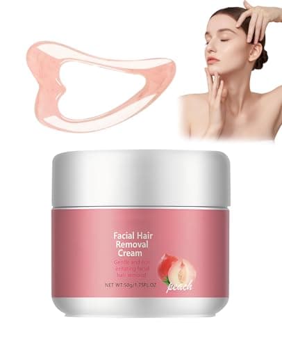 Image of Ninnyi 1 Pcs Facial Hair Remover Cream for Women All Skin Types