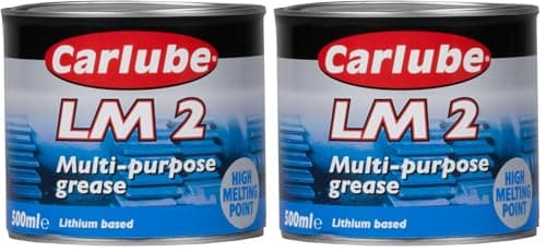 Image of Carlube Multi-Purpose Lithium Grease, LM 2, 500 g (Pack of 2)