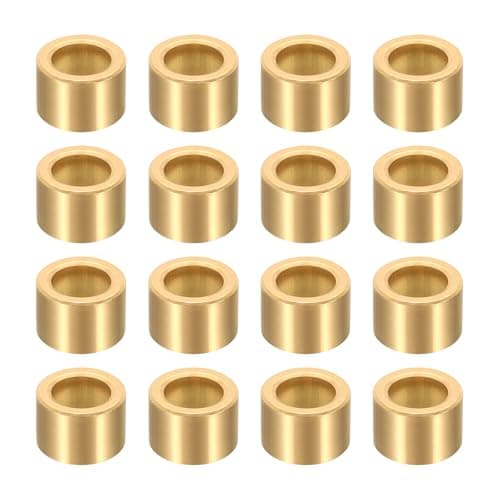 Image of sourcing map 16Pcs Sleeve Bearings, 8mm Bore x 12mm OD x 8mm Length, Self-Lubricating Sintered Bronze Bushings