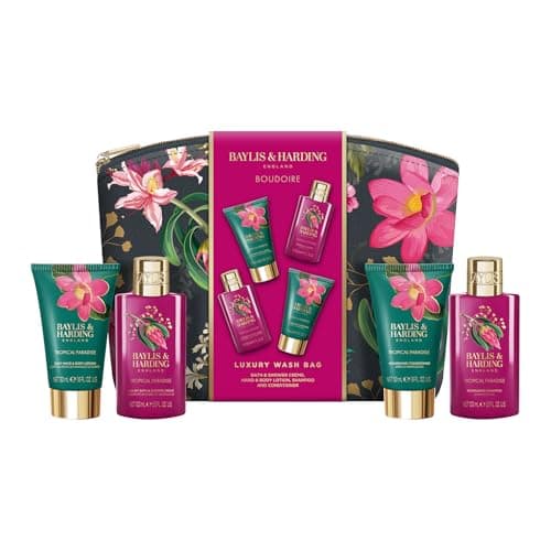 Image of Baylis & Harding Boudoire Tropical Paradise Luxury Wash Bag Gift Set (Pack of 1) - Vegan Friendly