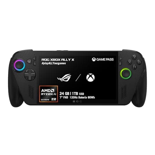 Image of ASUS ROG Xbox Ally X 2025/ AMD Ryzen AI Z2 Extreme/AMD Radeon Graphics/RAM 24GB, 1TB SSD/FHD 16:9, 120Hz/Wi-FI 6E+ Bluetooth 5.2/ Charger not included