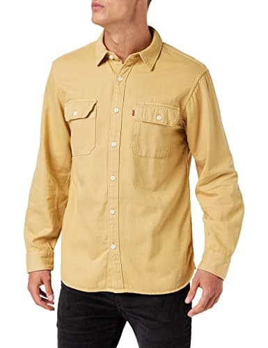 Image of Levi's Men's Jackson Worker Shirt Tan Garment Dye (Neutral) S -