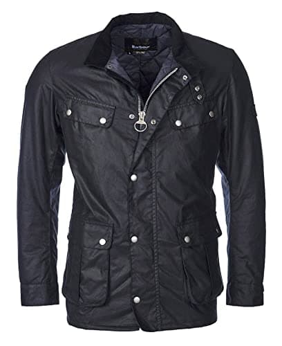 Image of Barbour International Duke Waxed Jacket Navy MWX2140NY
