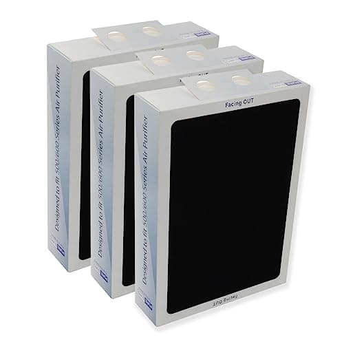 Image of PUREBURG Replacement Smokestop Filter Compatible with Blueair 500/600 Classic 503 505 603 650E 550E 501 510 555EB 601 605 580i 680i Air Purifiers,H13 HEPA 3-Stage Filtration Activated Carbon