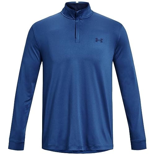 Image of Under Armour Men's Warmup Tops Men's UA Playoff ¼ Zip, Blue Mirage, 1370155-471, LG