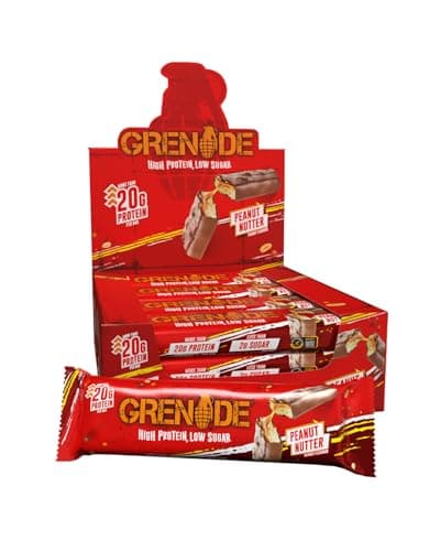 Image of Grenade Low Sugar Protein Bar - Peanut Nutter, 12 x 60g