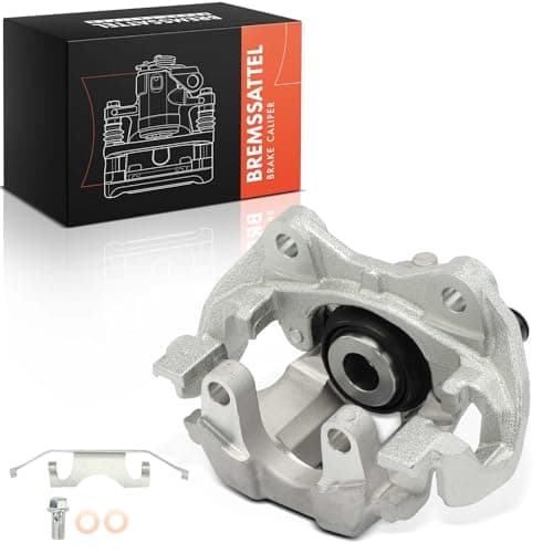 Image of Frankberg Brake Caliper Disc Brake Rear Right Cast Aluminium with Bracket (hole spacing 90mm) Compatible with CLS CLS Shooting Brake E-Class S-Class SL Replace# 2214230281